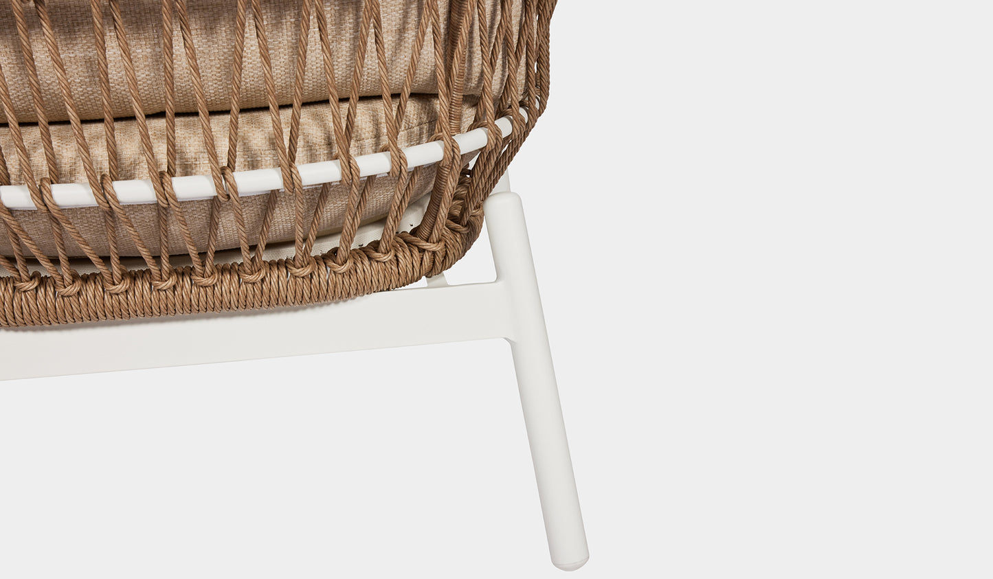 Ibiza 1 Seater Rope Sofa White