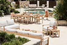 Load image into Gallery viewer, teak outdoor dining setting 8 arm chairs