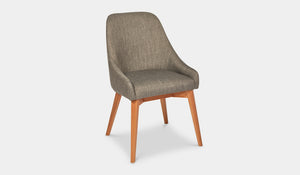collaroy dining chair grey fabric