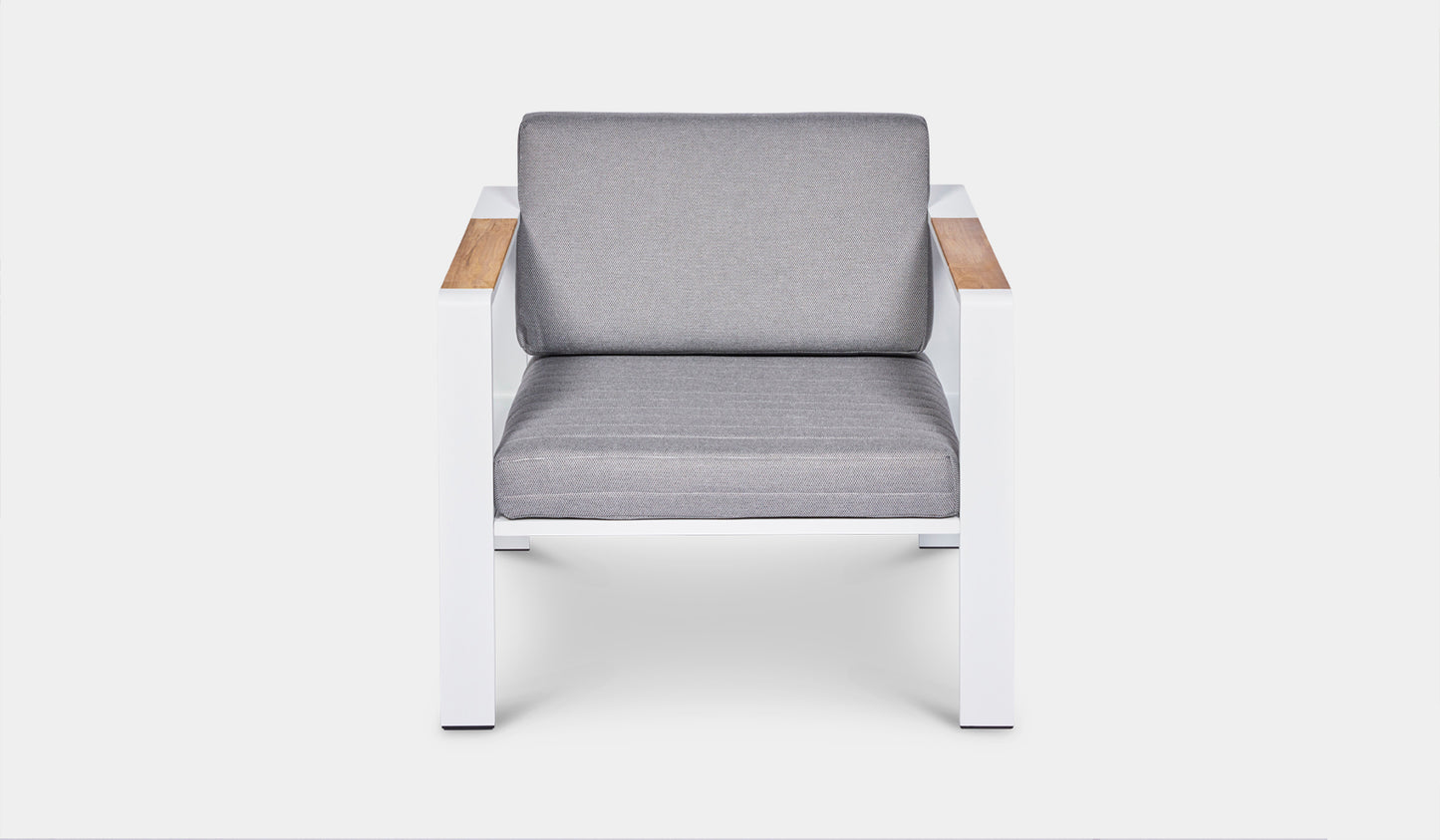 Kai 1 Seater Outdoor Arm Chair Charcoal