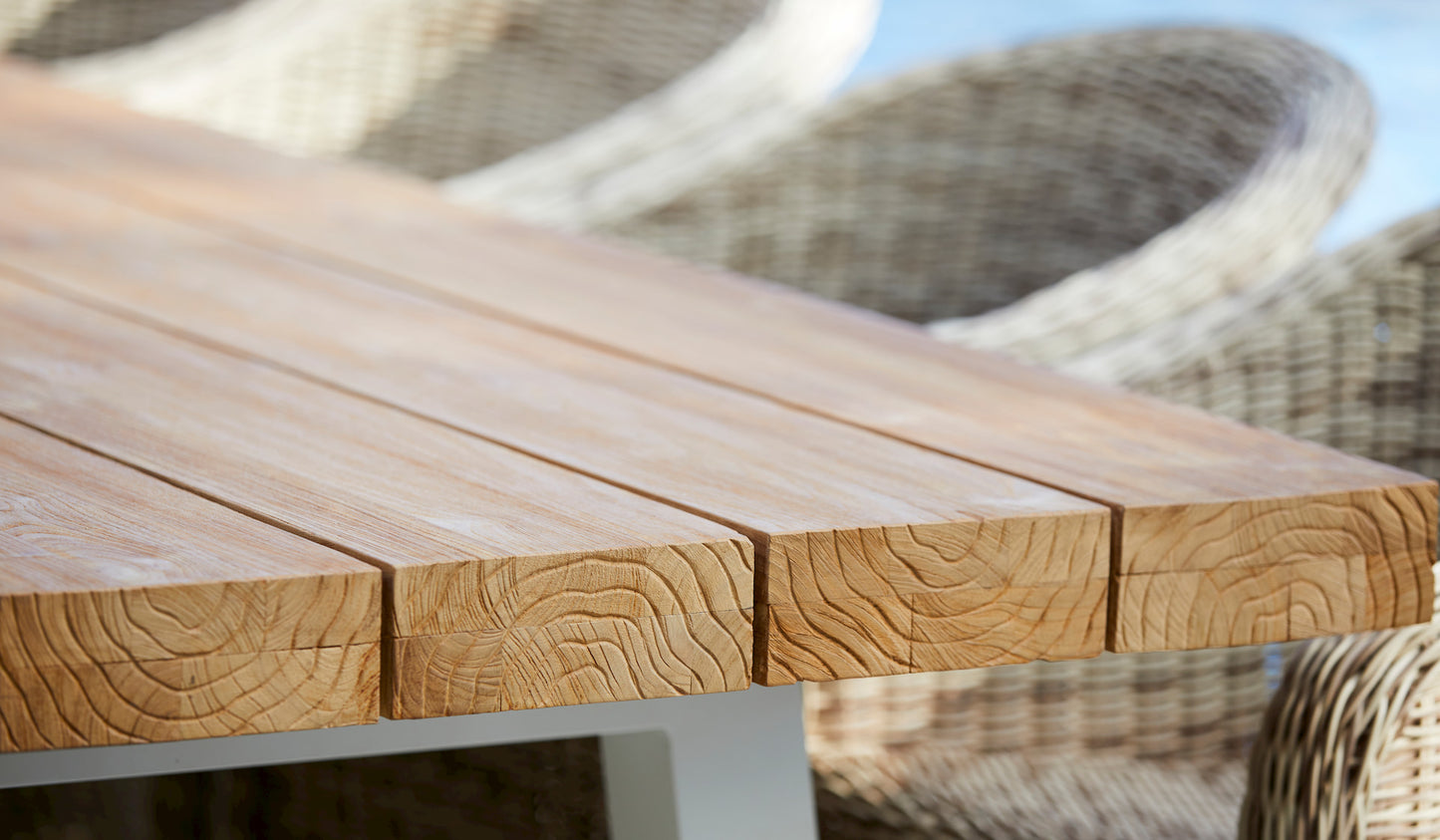 Crosstie Teak Outdoor Dining Table 300cm