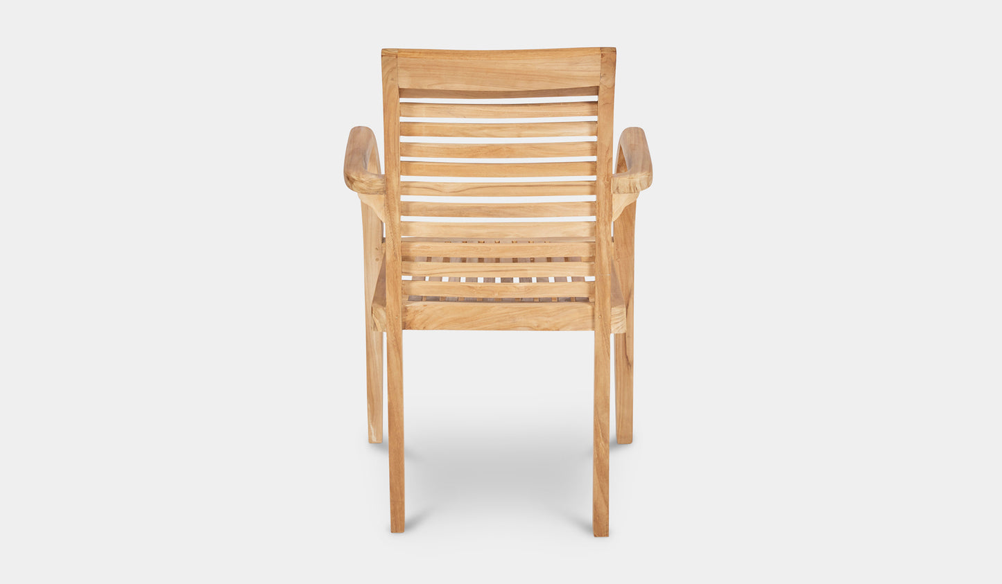 Teak Blaxland Stacking Arm Chair