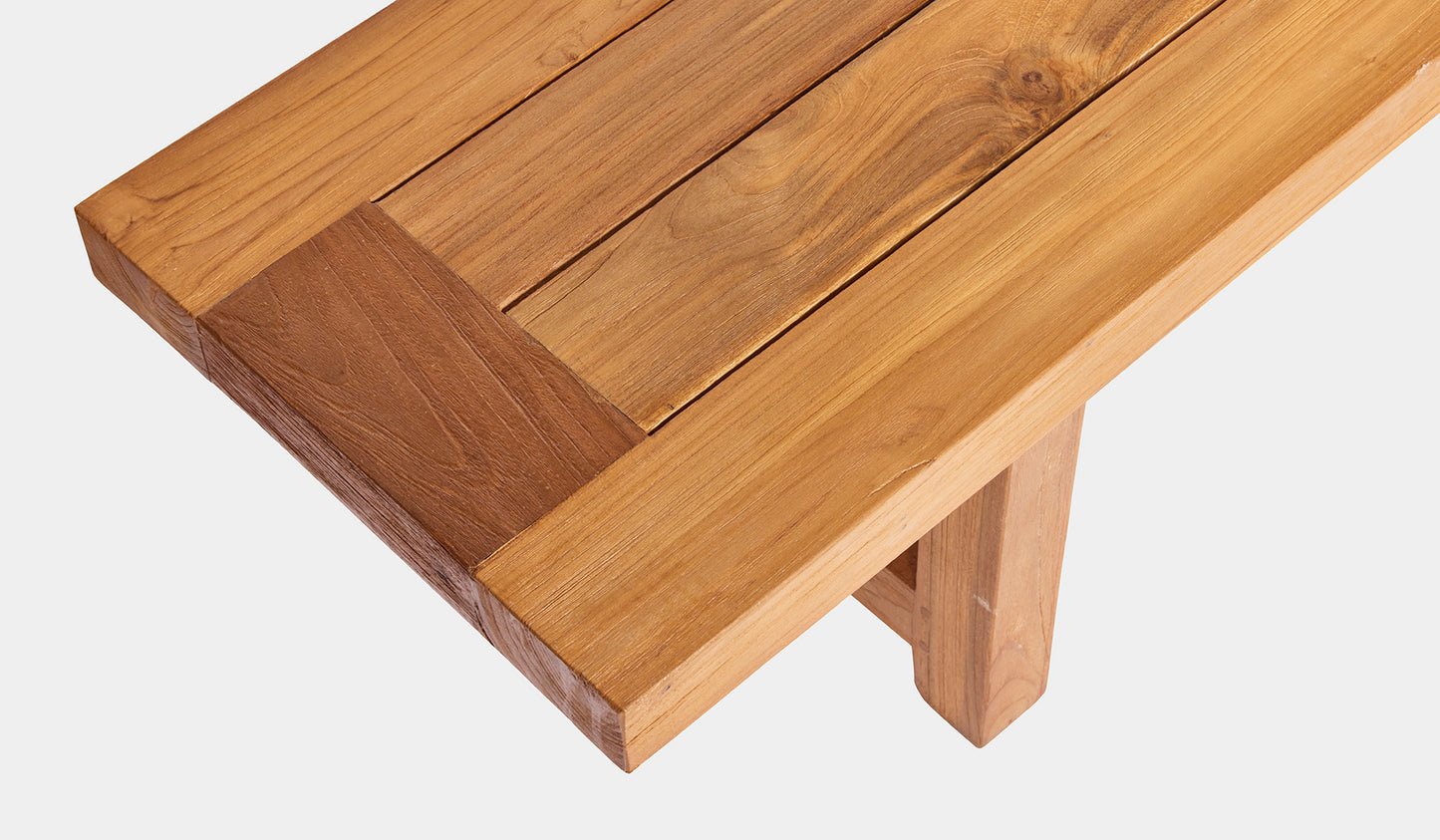 Vinegard Reclaimed Teak Bench 218cm