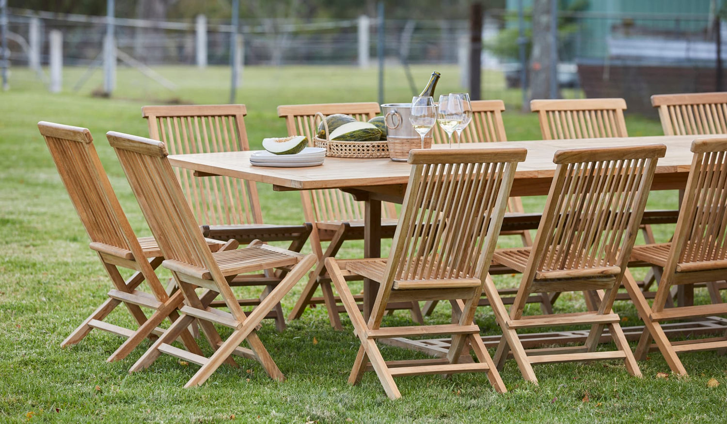 classic folding chair teak outdoor set