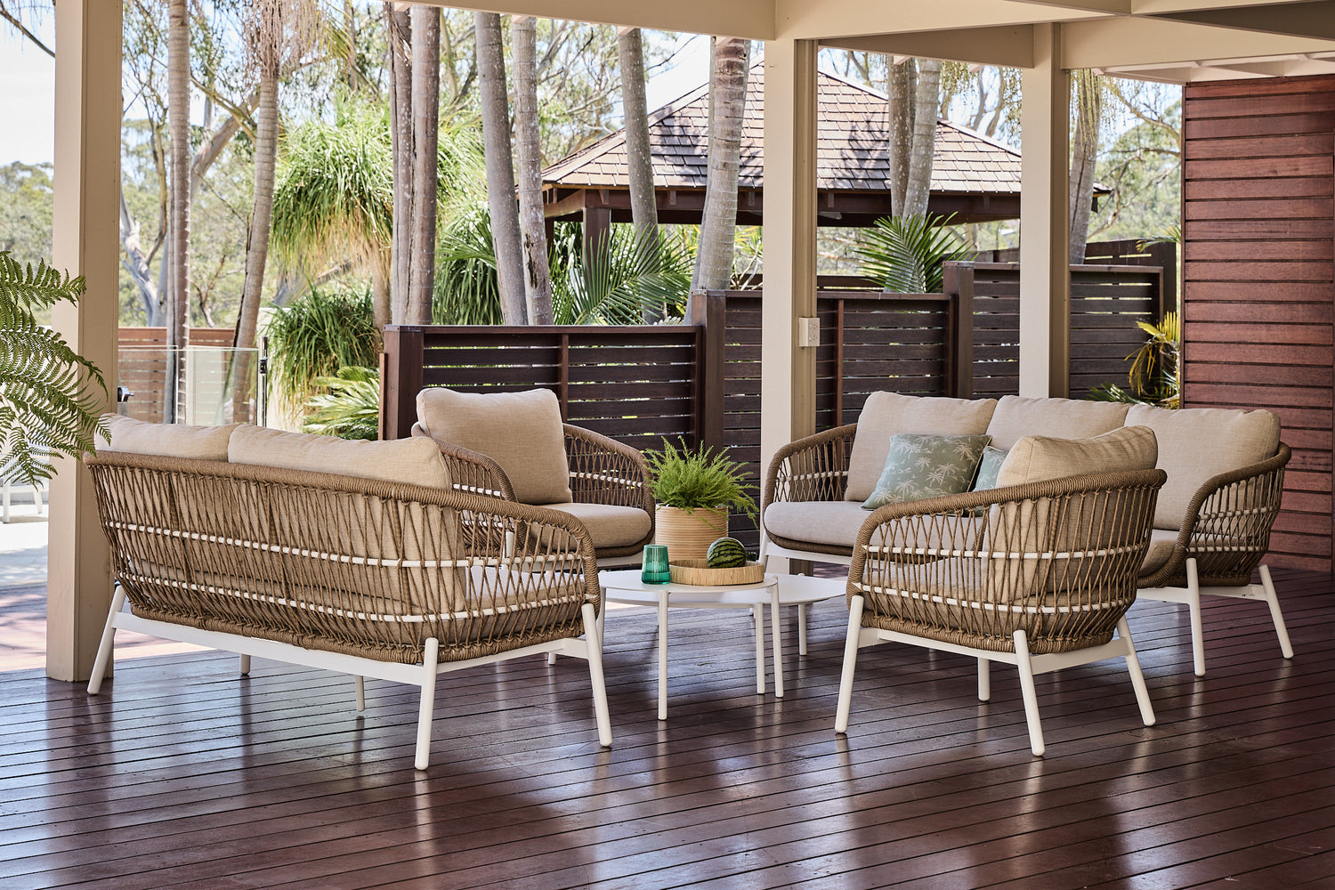 rope and aluminium ibiza sofa collection outdoor