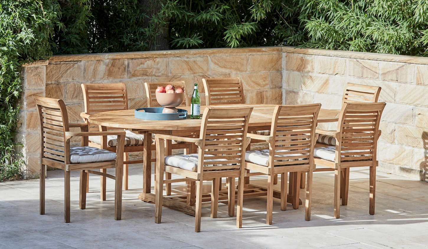 Teak-outdoor-furniture-dining-table-oval-armchair-blaxland3