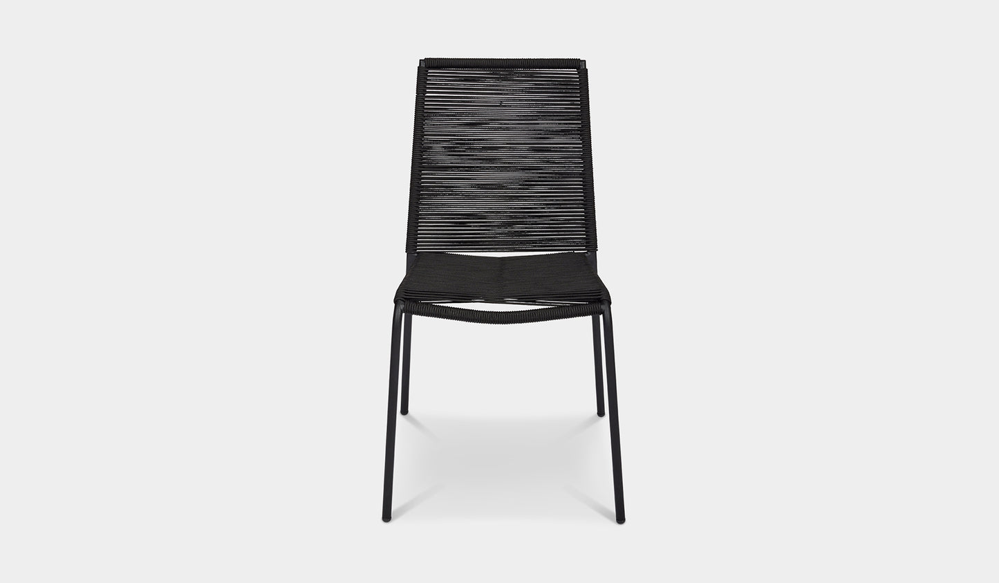 Aruba Rope Dining Chair Black – Woodbury Furniture