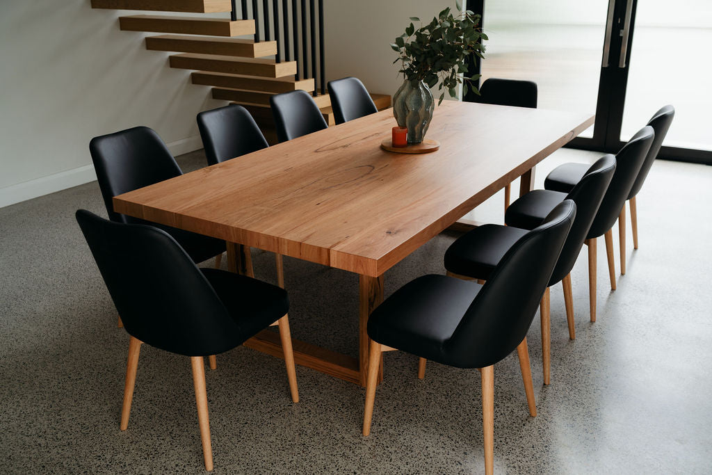 leather indoor dining chair