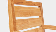 Load image into Gallery viewer, teak outdoor arm chair