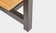 Load image into Gallery viewer, daytona outdoor table teak black legs