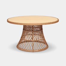 Load image into Gallery viewer, havana dining table round rattan grey 140cm