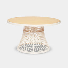 Load image into Gallery viewer, white havana dining table round 140cm