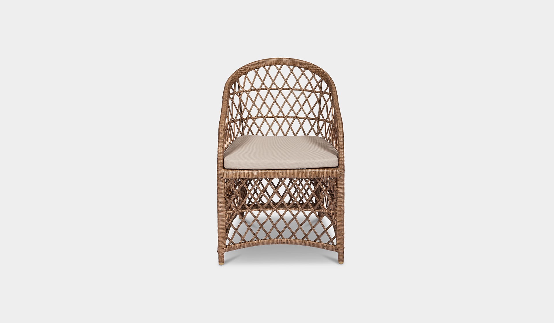 havana wicker outdoor dining chair natural