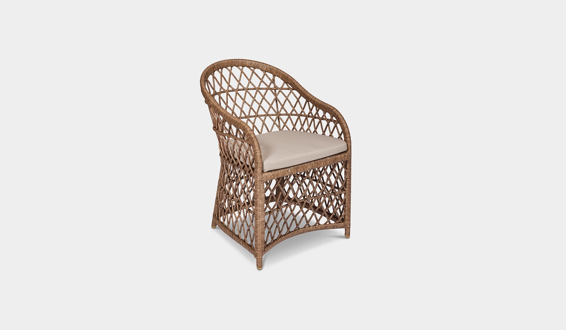 havana rattan grey wicker outdoor dining chair