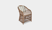 Load image into Gallery viewer, natural havana dining chair outdoor with cushion