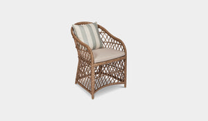 natural havana dining chair outdoor with cushion