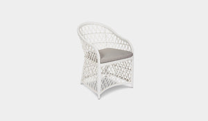 wicker outdoor chair white