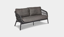 Load image into Gallery viewer, rope 2 seater sofa charcoal