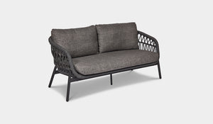 rope 2 seater sofa charcoal