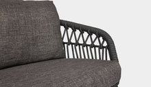 Load image into Gallery viewer, charcoal sofa 2 seater rope