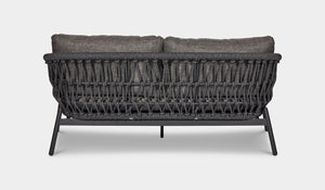 ibiza sofa 2 seater in charcoal