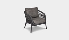 Load image into Gallery viewer, charcoal rope 1 seater sofa