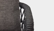 Load image into Gallery viewer, charcoal rope arm chair