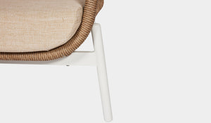 rope arm chair white and natural