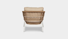 Load image into Gallery viewer, white leg, rope 1 seater sofa, rattan rope natural