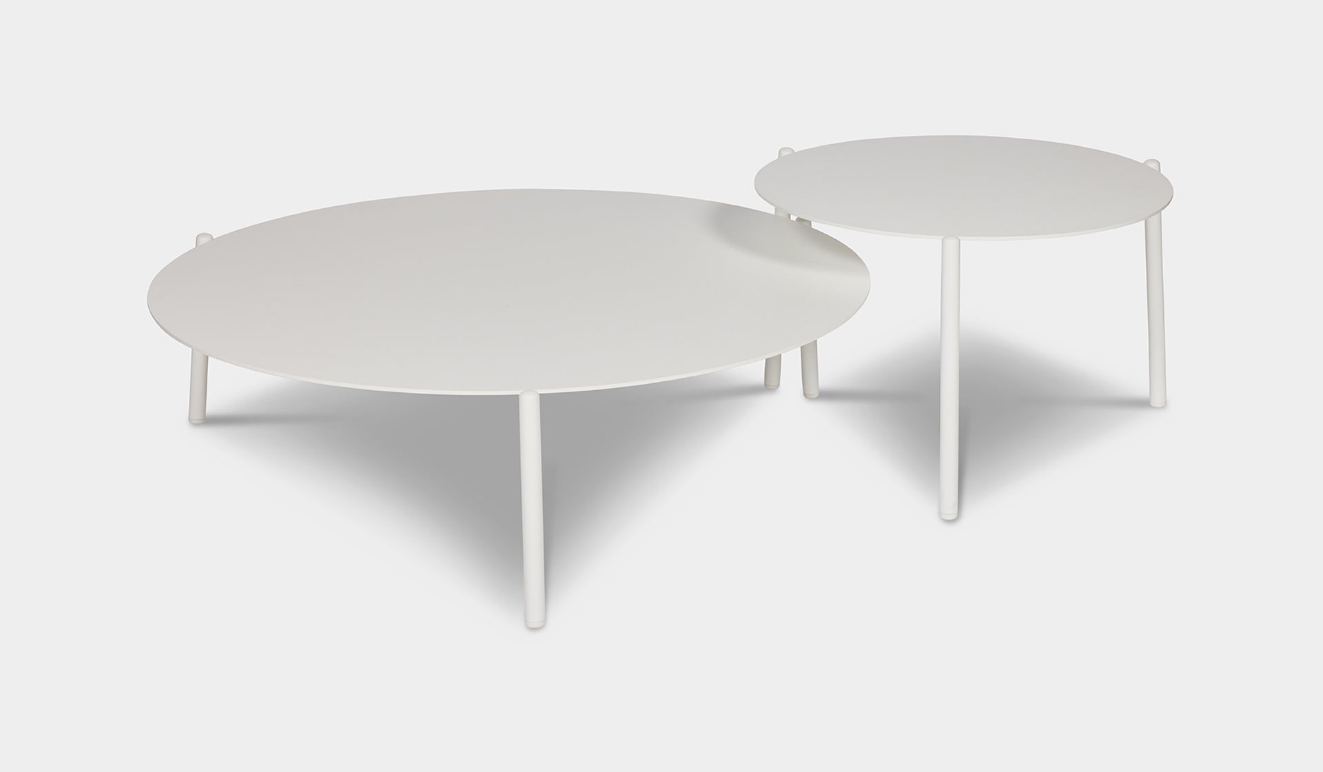 white ibiza set of nesting coffee tables