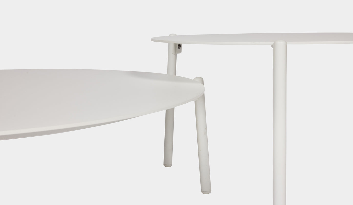 ibiza nesting tables white set