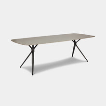 Load image into Gallery viewer, Charcoal sintered stone outdoor dining table 180cm