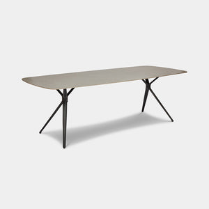 Charcoal sintered stone outdoor dining table 180cm