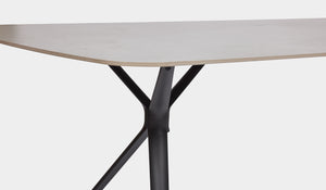 stone outdoor dining table charcoal