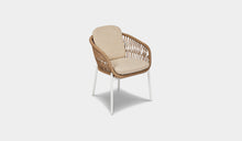 Load image into Gallery viewer, ibiza dining chair white and natural rattan