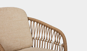 ibiza dining chair white and natural coloured twisted rattan
