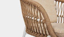 Load image into Gallery viewer, ibiza dining chair white and natural rope
