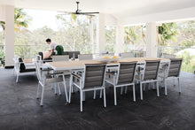 Load image into Gallery viewer, kai 280-340 teak dining table in white with mackay dining chairs