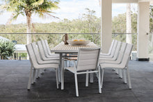 Load image into Gallery viewer, kai 280-340 teak dining table in white with noosa dining chairs