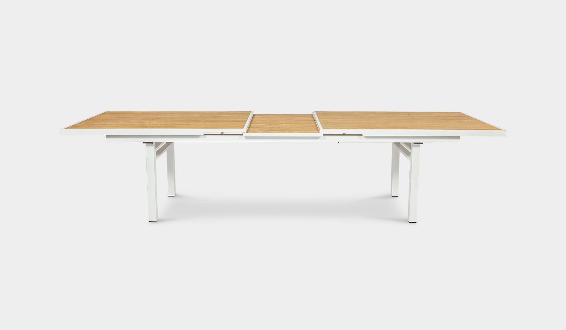 Kai white extension table 12-14 seater