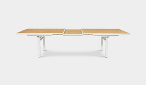 Kai white extension table 12-14 seater