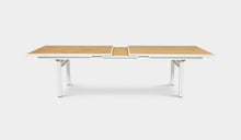 Load image into Gallery viewer, Kai white extension table teak and aluminum 