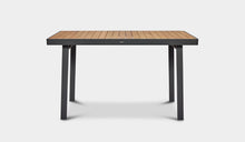 Load image into Gallery viewer, outdoor bar table teak and aluminum 