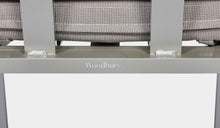 Load image into Gallery viewer, silver grey back of kai dining chair
