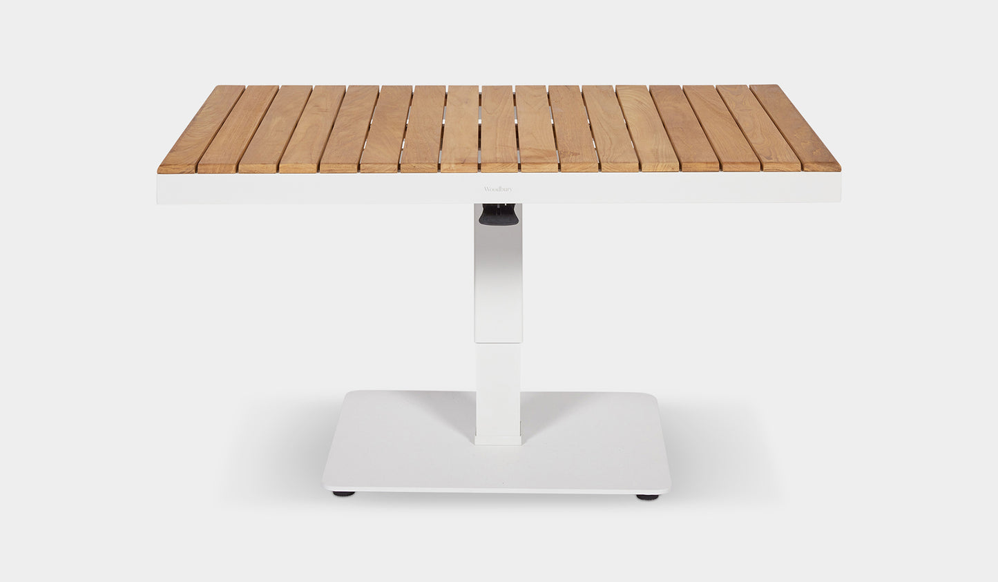 white adjustable coffee table