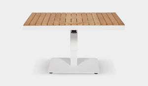 white adjustable coffee table