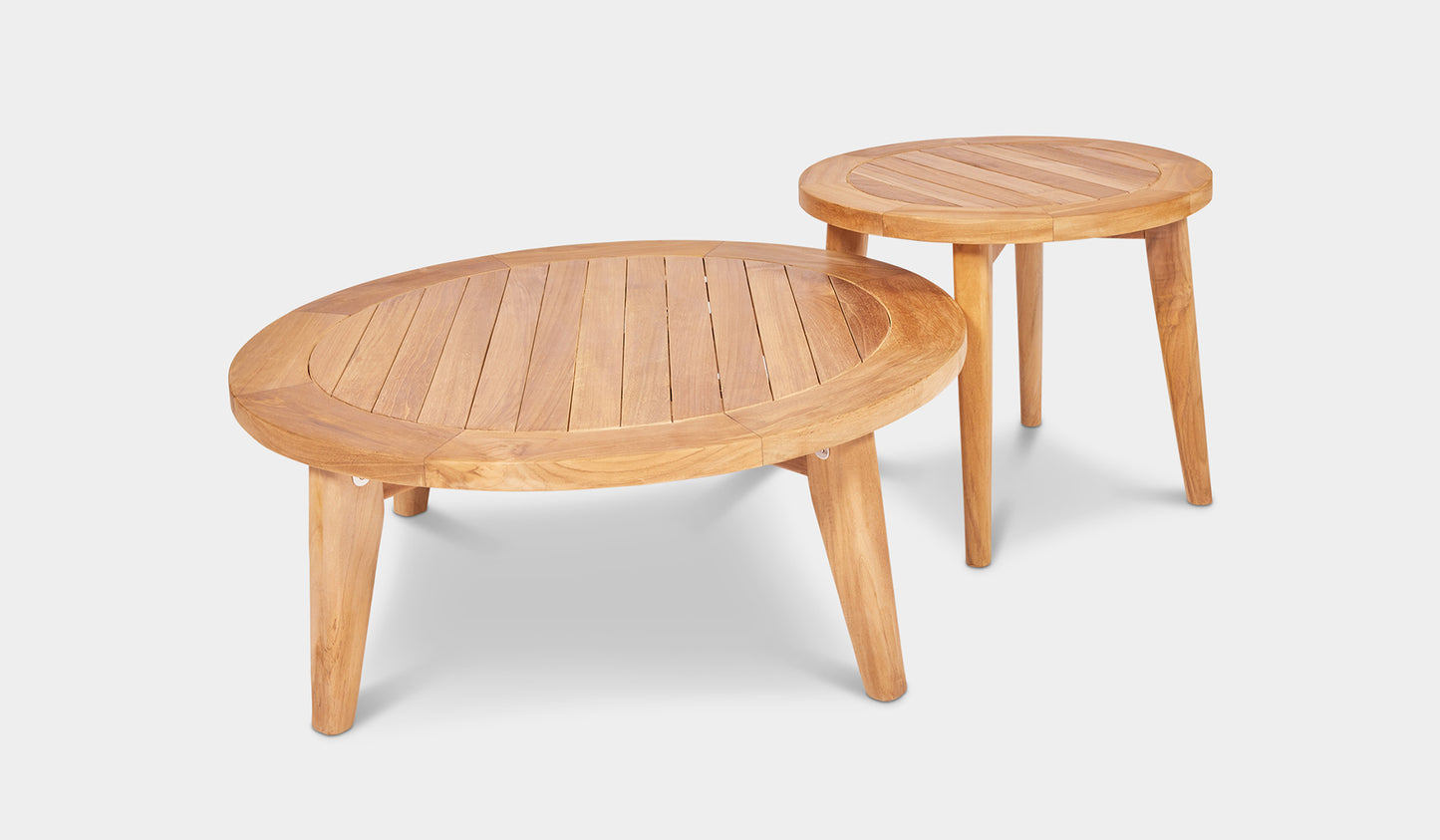 mauritius nesting side tables teak