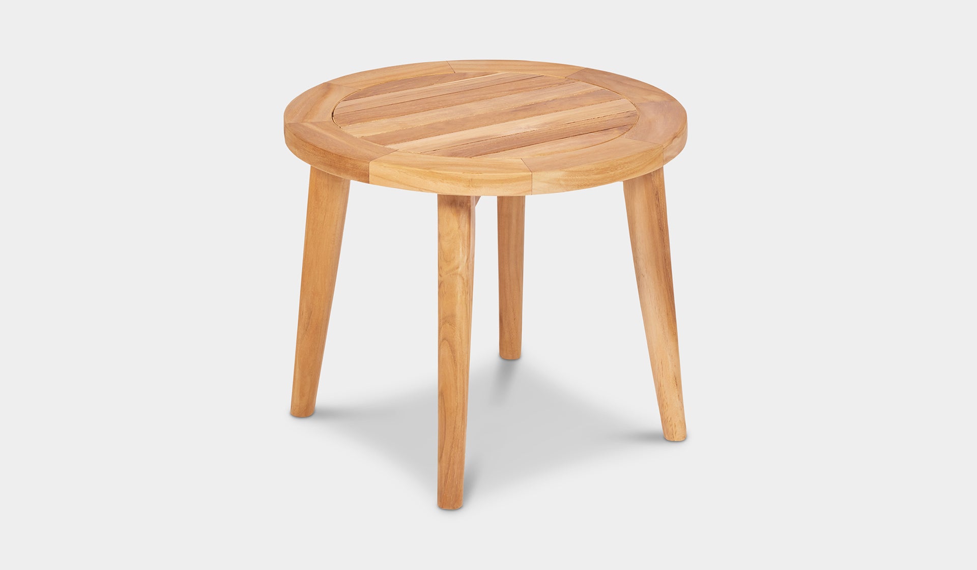 teak mauritius nesting side table