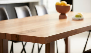 messmate timber dining table indoor