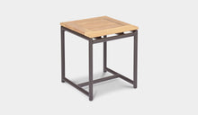 Load image into Gallery viewer, teak top outdoor side table